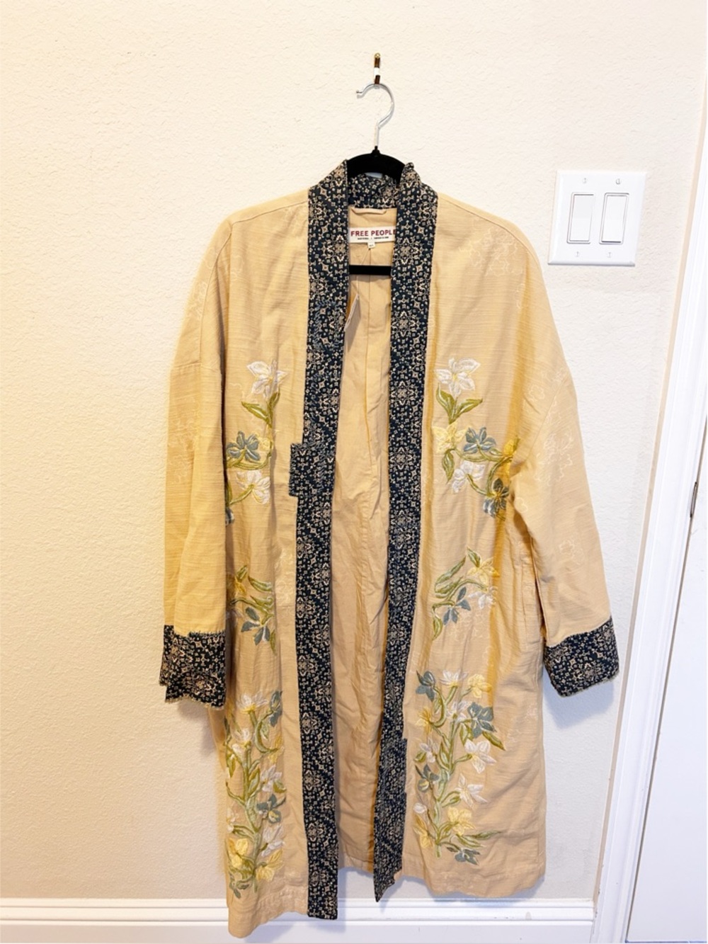 NWT Free People Henlow Embroidered Floral Duster Kimono - Picture 4 of 6